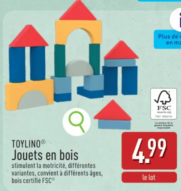 Offre: Jouets en bois