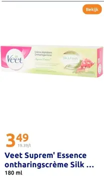 Aanbieding: Veet Suprem' Essence ontharingscrème Silk & Fresh
