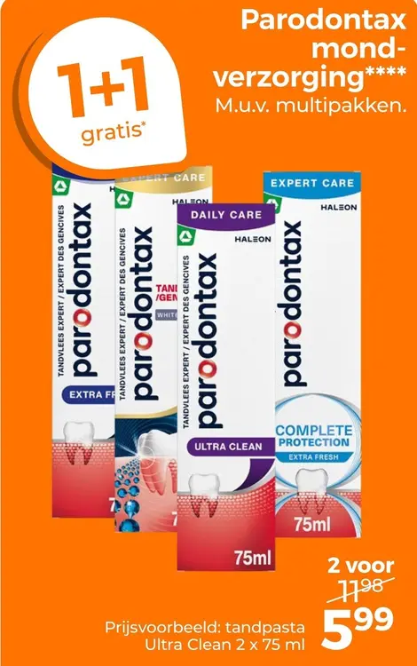 Aanbieding: Parodontax mondverzorging