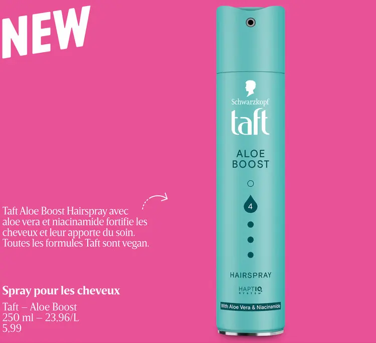 Offre: Spray pour les cheveux