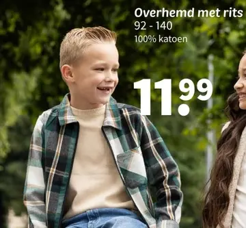 Aanbieding: Overhemd met rits