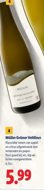 Aanbieding: Müller Grüner Veltliner