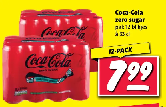 Aanbieding: Coca-Cola zero sugar