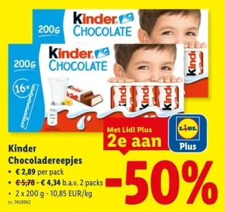 Promotie: Chocoladereepjes