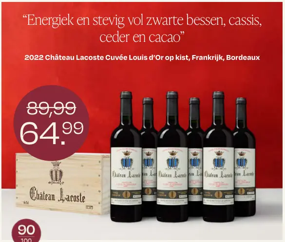 Promotie: Château Lacoste Cuvée Louis d'Or