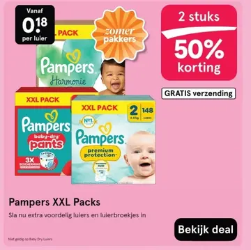 Aanbieding: Pampers XXL Packs