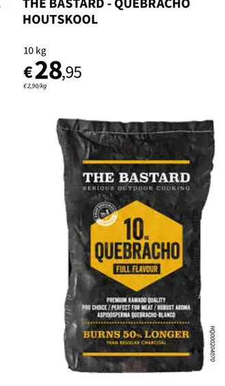 Promotie: Quebracho houtskool