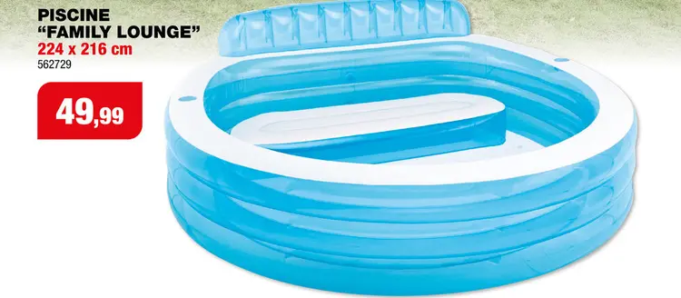 Offre: Intex Family Lounge piscine gonflable 224x216 cm