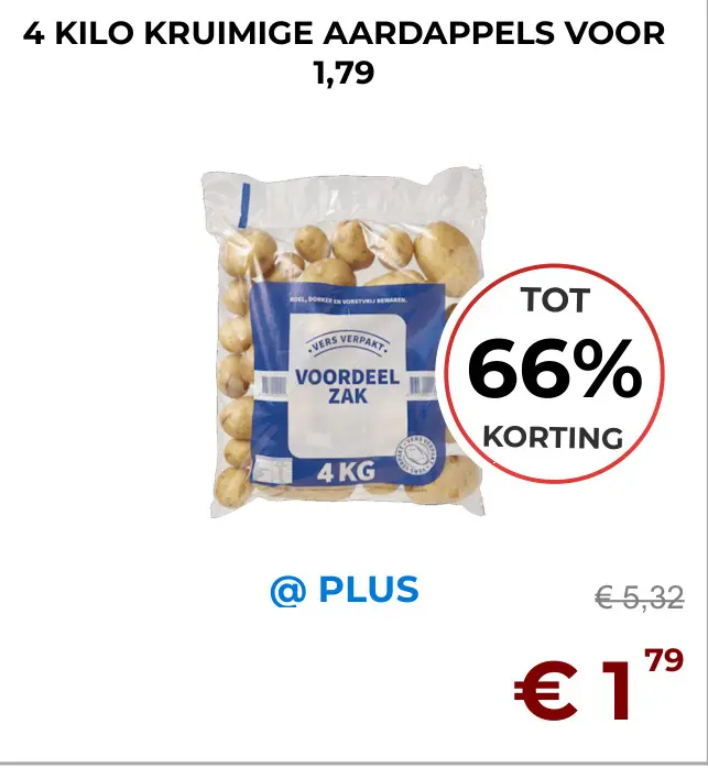 Aanbieding: Kruimige aardappels
