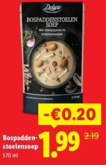 Aanbieding: Bospaddenstoelensoep
