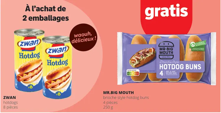 Offre: Hotdog + Brioche style hotdog buns