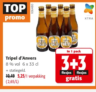 Promotie: Tripel d'Anvers