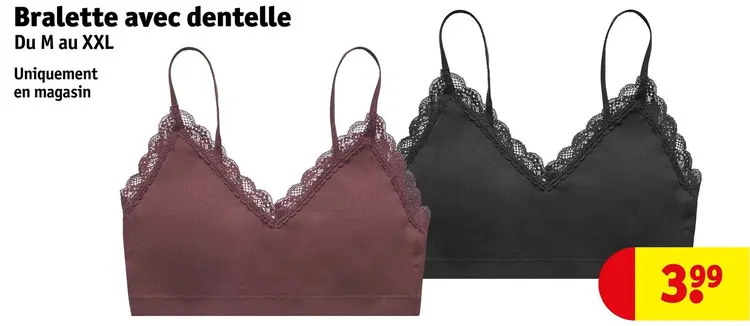 Offre: Bralette avec dentelle