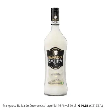Offre: Mangaroca Batida de Coco exotisch aperitief