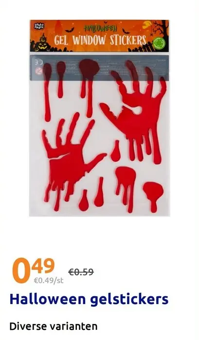 Promotie: Halloween gelstickers