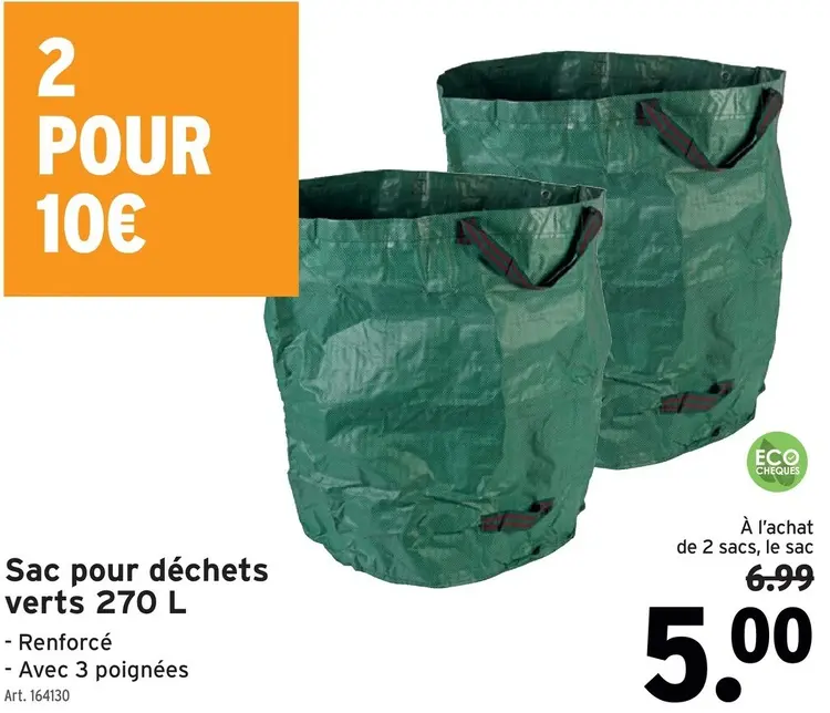 Offre: Sac pour déchets verts 270 L