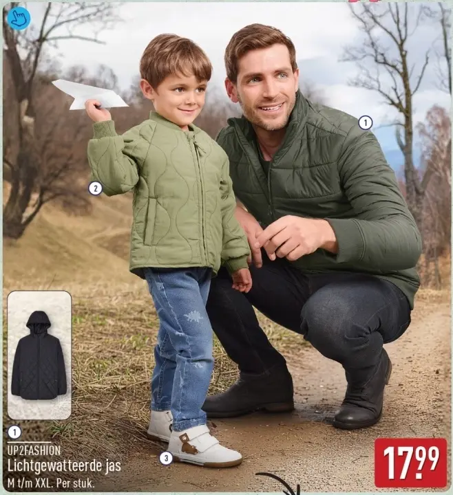 Aanbieding: Lichtgewatteerde jas