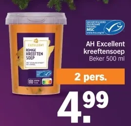 Aanbieding: kreeftensoep