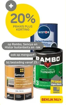 Aanbieding: Rambo, Sencys en Histor buitenbeits en -lak