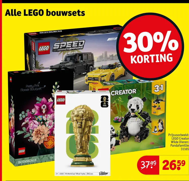 Promotie: Alle LEGO bouwsets
