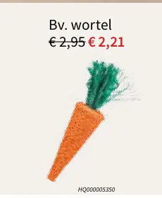 Promotie: Speelgoed wortel