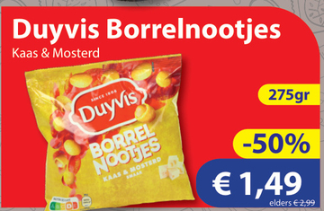 Aanbieding: Duyvis Borrelnootjes