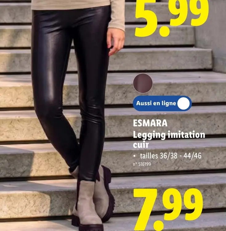 Offre: Legging imitation cuir