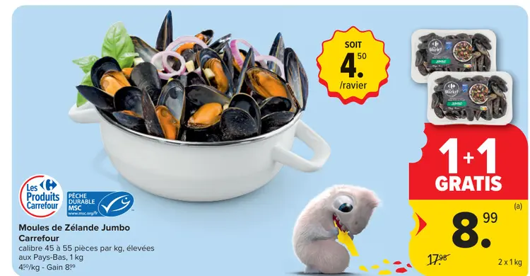 Offre: Moules de Zélande Jumbo