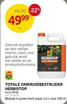 Aanbieding: Totale onkruidbestrijder HERBISTOP