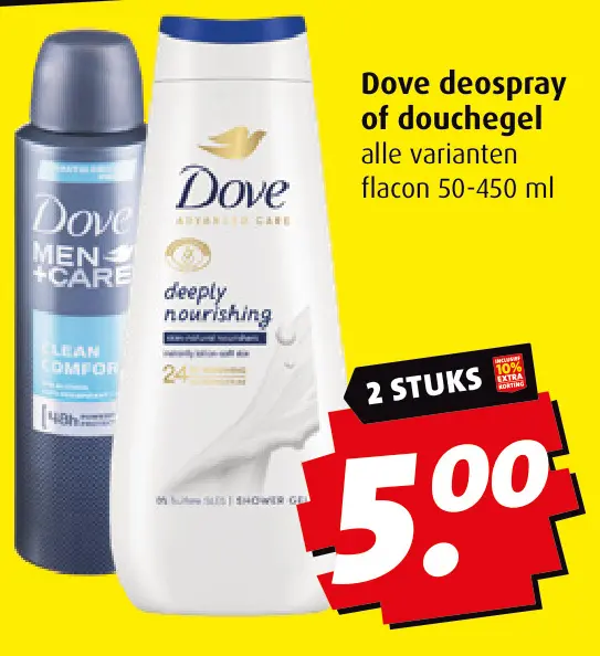 Aanbieding: Dove deospray of douchegel
