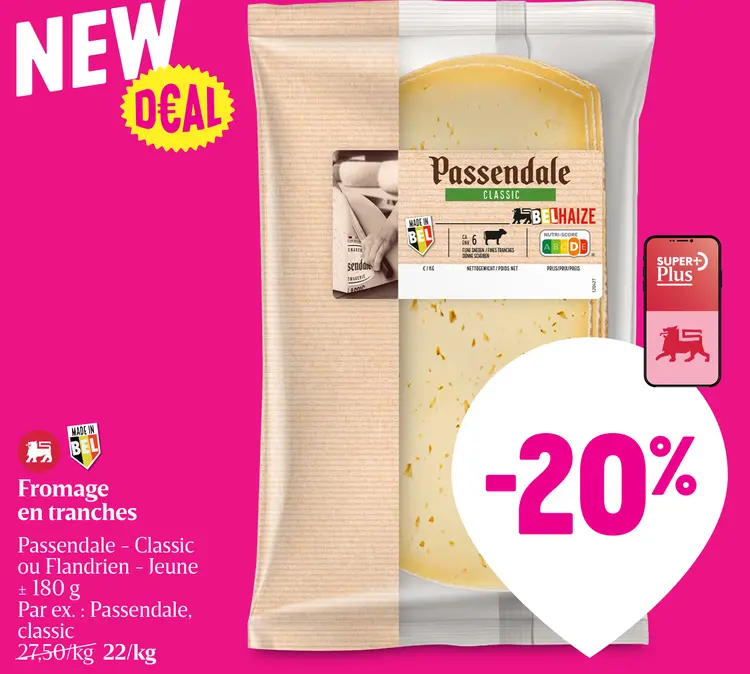 Offre: Fromage en tranches Passendale - Classic ou F