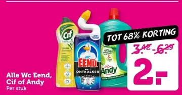 Aanbieding: Alle Wc Eend, Cif of Andy