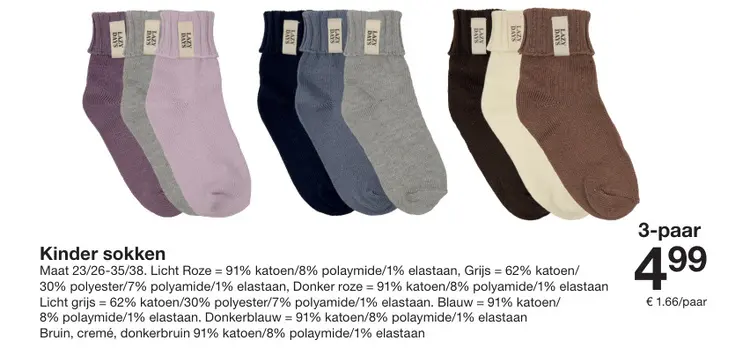 Aanbieding: Kinder sokken & Kinder sloffen