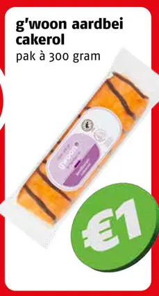 Aanbieding: Aardbei cakerol