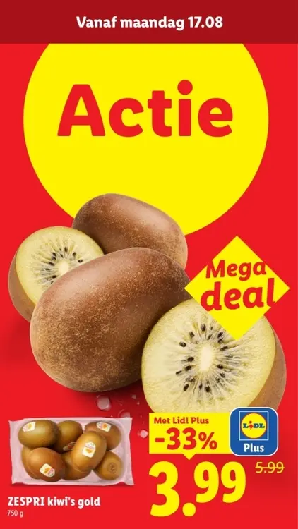 Aanbieding: Kiwi's gold