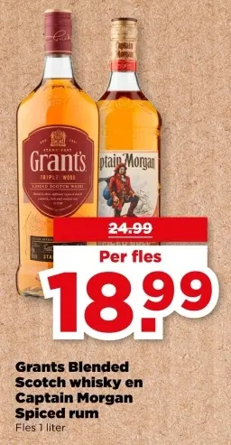 Aanbieding: Blended Scotch whisky en Spiced rum