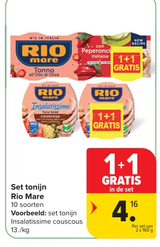 Promotie: Set tonijn Insalatissime couscous