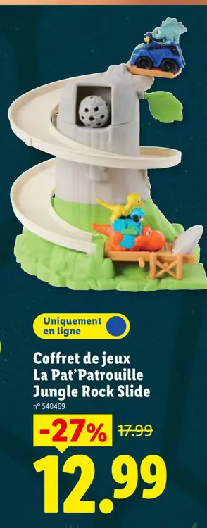 Offre: Coffret de jeux La Pat'Patrouille Jungle Rock Slide