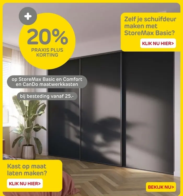 Aanbieding: StoreMax Basic en Comfort en CanDo maatwerkka