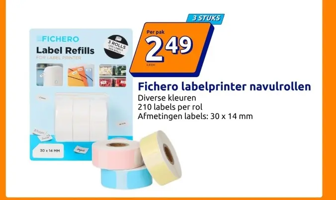 Promotie: Fichero labelprinter navulrollen