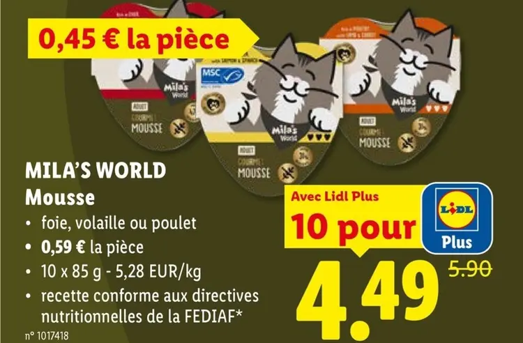 Offre: Mila's World Mousse