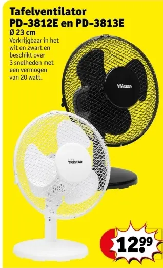 Promotie: Tafelventilator PD-3812E en PD-3813E