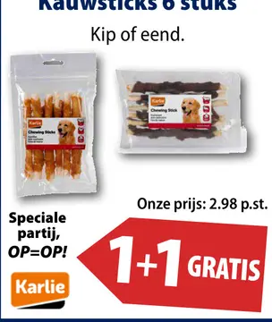 Aanbieding: Kauwsticks 6 stuks