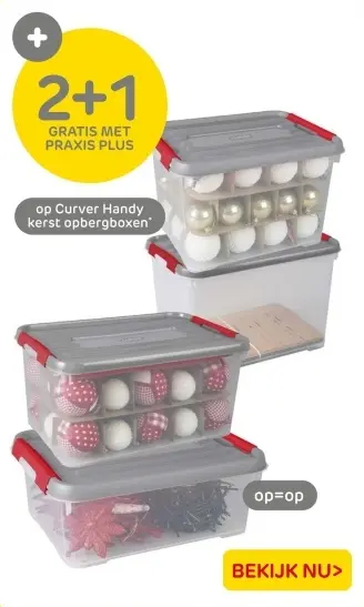 Aanbieding: Handy kerst opbergboxen