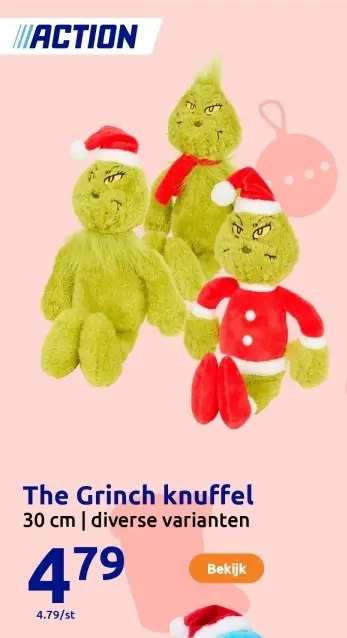 Aanbieding: The Grinch knuffel