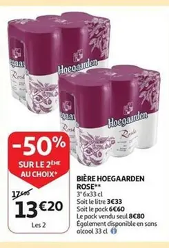 Aanbieding: BIÈRE HOEGAARDEN ROSE