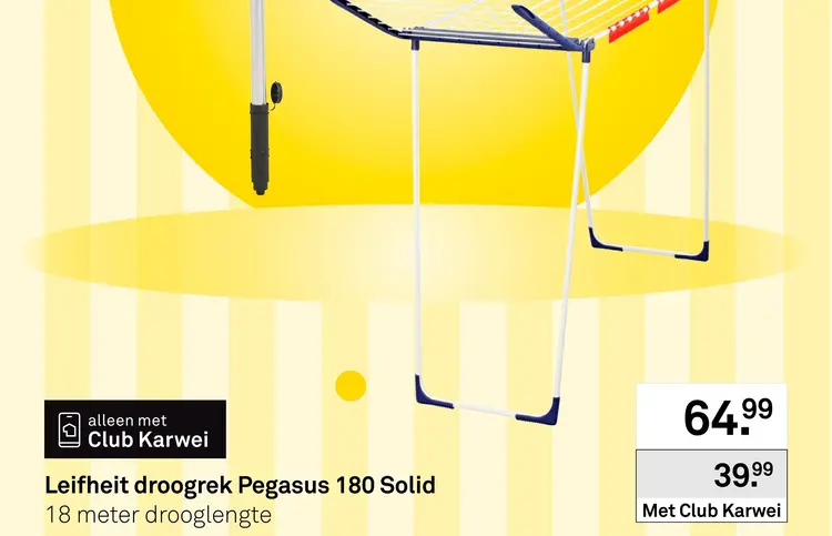 Aanbieding: Leifheit droogrek Pegasus 180 Solid