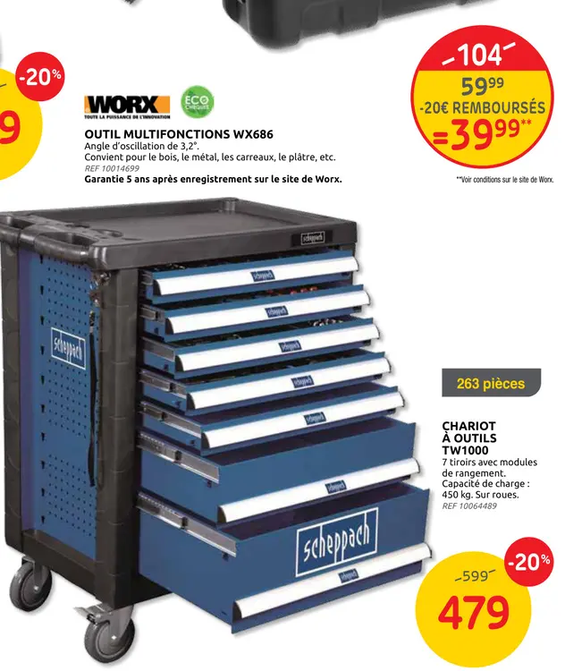 Promotie: Outil multifonctions wx686