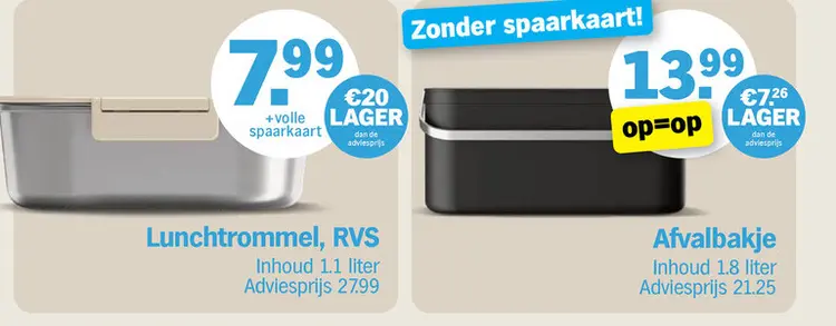 Promotie: Lunchtrommel, RVS