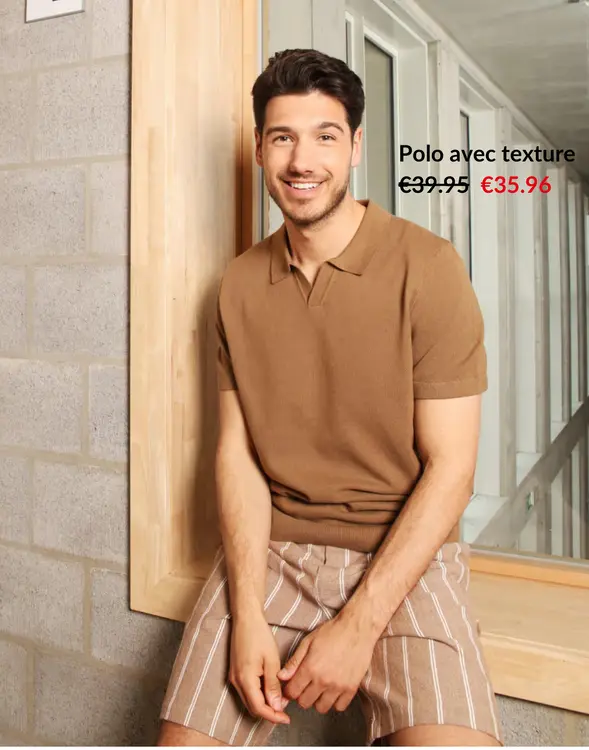 Offre: Polo avec texture